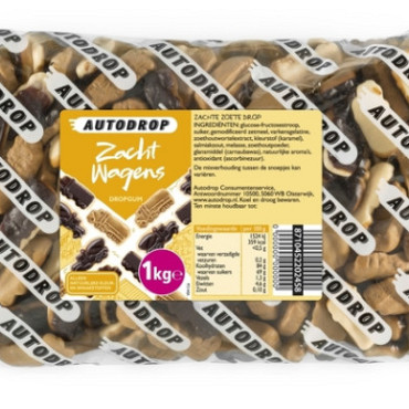 Autodrop zacht wagens zak 1 kilogram