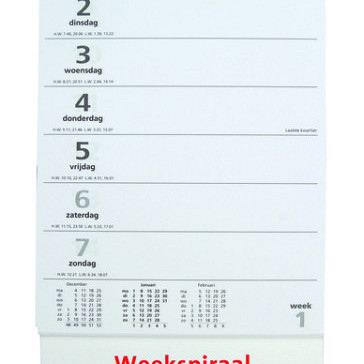 Weekspiraalkalender 2026 Quantore