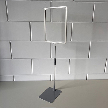 Prijskaartraam A4 verstelbaar wit compleet