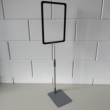 Prijskaartraam A4 verstelbaar zwart compleet