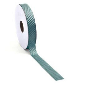 Oblique luxe lint Petrol 15mm x 15 meter