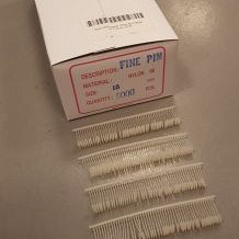 Nylon textielpins 15mm fijn 5000 stuks