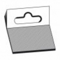 Hang tabs / hang ups 50x50mm kleeflaag 50x28mm 100 stuks