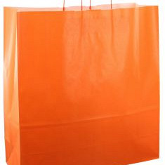 Papieren koordtas 45x17x47cm 50st oranje