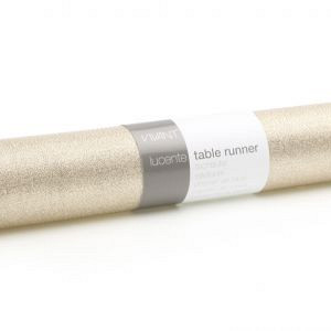 Tafelloper Deco runner Lucente champagne 2,5 meter x 28 cm