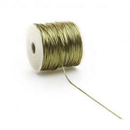 Rond elastiek goud 2mm x 100 meter op rol
