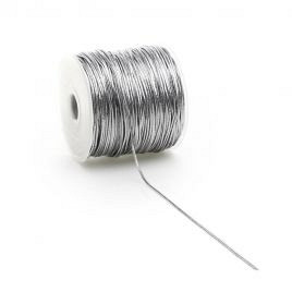 Rond elastiek zilver 2mm x 100 meter op rol