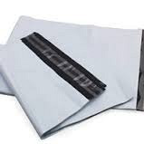 LDPE Kleding verzendzak 350x450+50mm klep 50micron 500 st. zwart/wit