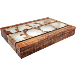 Partydoos/ cateringdoos Tasty Food 55x37x8cm 10 stuks