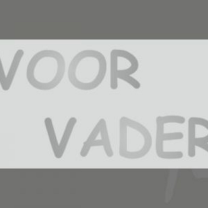 Etiket / Sticker Zilver 'Voor Vader' 500 stuks