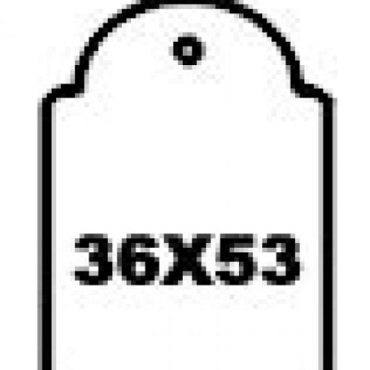 Apli Hangetiket + koord 36x53mm 500 stuks