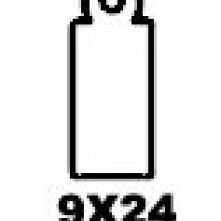 Apli Hangetiket + koord 9x24mm 1000 stuks