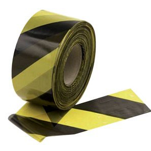 Afzetlint in dispenser 500 meter Geel / zwart