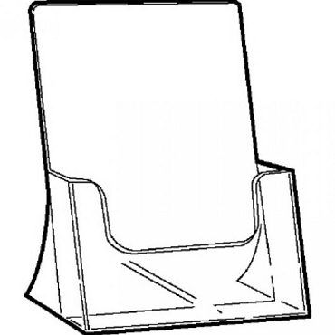 Folderbak  acryl A5 staand