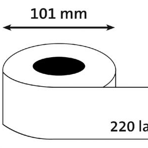 Etiket Dymo 99014 BUDGET labelwriter 101x54mm 220 stuks