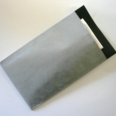 Cadeauzakjes 12x19cm 250 stuks des. 1740 Kraft Zilver-Zwart