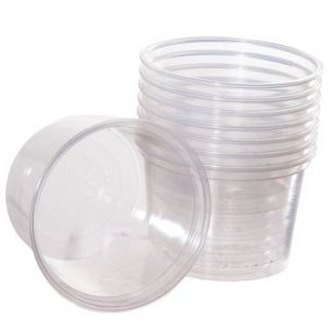 Bakje saus rond 50cc transparant 3000 stuks