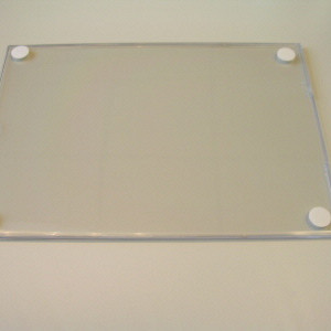 Folderhouder acryl A4 1 blaadje lift met tape