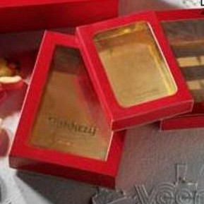 Chocolade letter doos gk4 rood 170x130x32mm buitenmaat 50 stuks