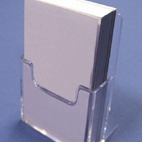 Visitekaartjes standaard acryl vertikaal