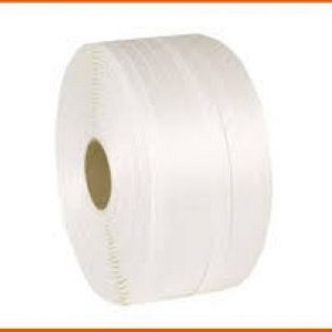 Textielband op rol 16mmx850 meter wit