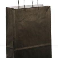 Papieren koordtas 22x10x31cm 50st zwart