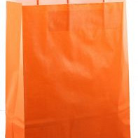 Papieren koordtas 32x12x41cm 50st oranje