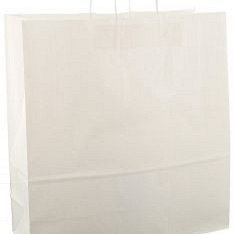 Papieren koordtas 45x17x47cm 50st wit