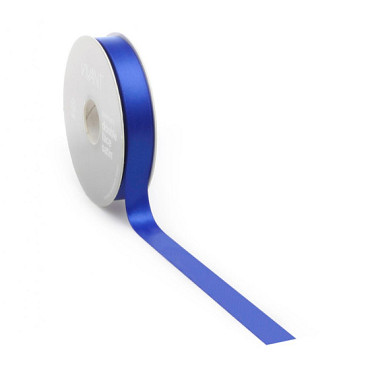 Satijnlint PREMIUM Double face 16mm x 25 meter blue