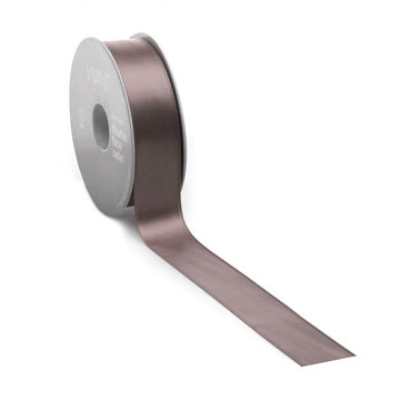 Satijnlint PREMIUM Double face 25mm x 25 meter dark rose