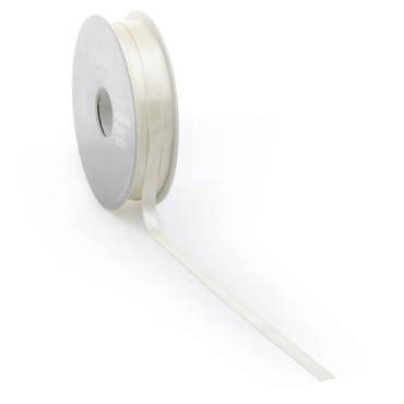Satijnlint PREMIUM Double face 16mm x 25 meter beige / natural