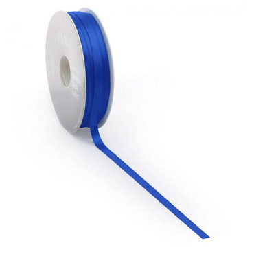 Satijnlint PREMIUM Double face 25mm x 25 meter blue