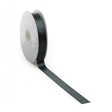 Satijnlint PREMIUM Double face 25mm x 25 meter dark green