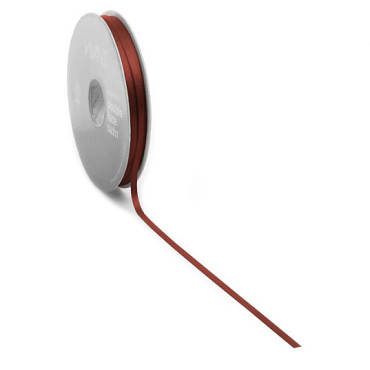 Satijnlint PREMIUM Double face 6mm x 50 meter warm red