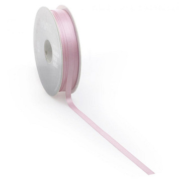 Satijnlint PREMIUM Double face 16mm x 25 meter marble rose