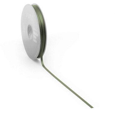 Satijnlint PREMIUM Double face 10mm x 25 meter moss