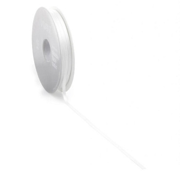 Satijnlint PREMIUM Double face 10mm x 25 meter white