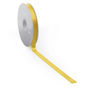 Satijnlint PREMIUM Double face 6mm x 50 meter ocre