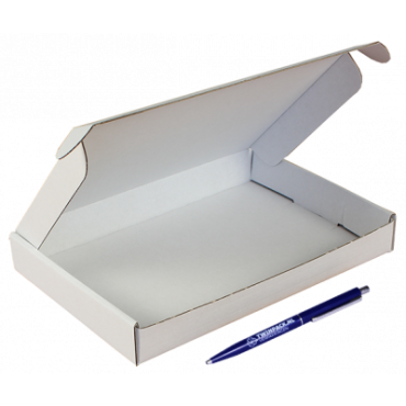 Brievenbusdoos A5 met klep 220x155x28mm wit per stuk