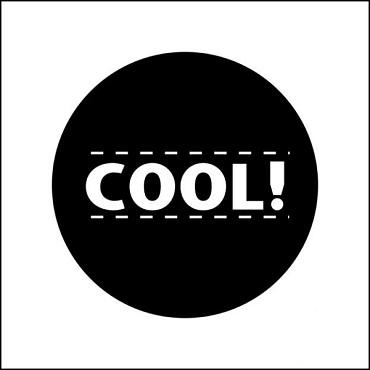 Etiket / Sticker rond 47mm 500 stuks 'Cool'