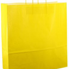 Papieren koordtas 45x17x47cm 50st felgeel