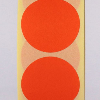 Sluitzegel / sticker / etiket rond 35mm 2000 stuks ORANJE