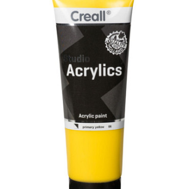 Acrylverf Creall Studio Acrylics 06 primair geel 250ml
