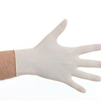 Handschoen latex en poedervrij WIT 100 stuks XL