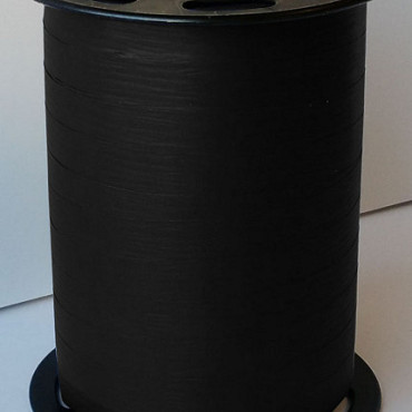 Krullint paperlook 10mm x 250 meter kleur 23 Zwart