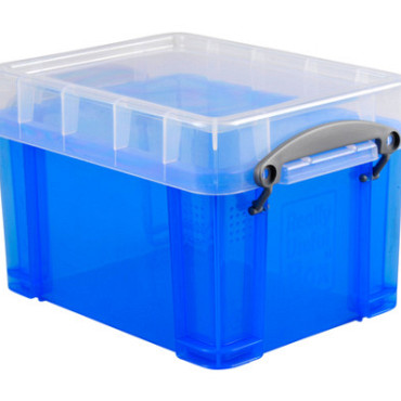Opbergbox Really Useful 3 liter 245x180x160mm transparant blauw