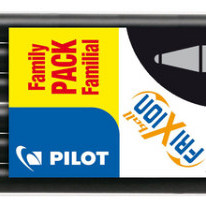 Rollerpenvulling PILOT friXion medium zwart set à 6 stuks