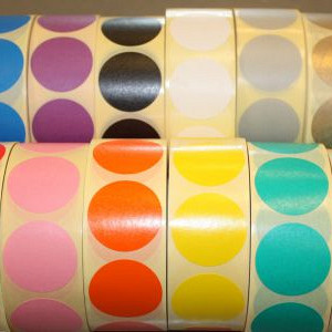 Sluitzegel / sticker / etiket rond 30mm 1000 stuks ZILVER