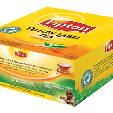 Thee Lipton yellow label met envelop 100x1.5gr