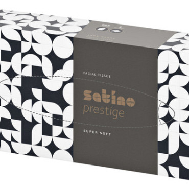Facial tissues Satino Prestige 2-laags 100vel wit 206450